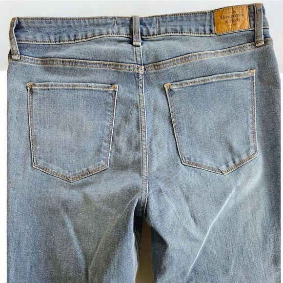 NWT Abercrombie & Fitch Signature Stretch High Rise Super Skinny Ankle Jeans 12 - Picture 5 of 14